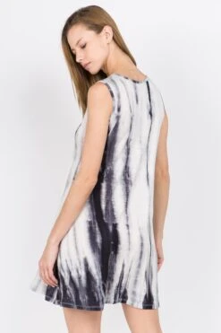 Island Breeze Tie-Dye Tunic Dress -Selected Women's Clothing Store DRS110 GRY 3