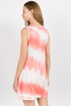 Island Breeze Tie-Dye Tunic Dress -Selected Women's Clothing Store DRS111 COR 3