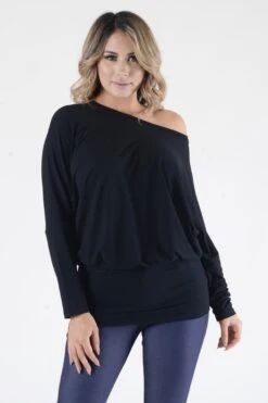 Lady's Night Dolman Tunic Dress -Selected Women's Clothing Store DRS135 BLK 5