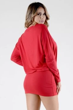 Lady's Night Dolman Tunic Dress -Selected Women's Clothing Store DRS135 CRM 4