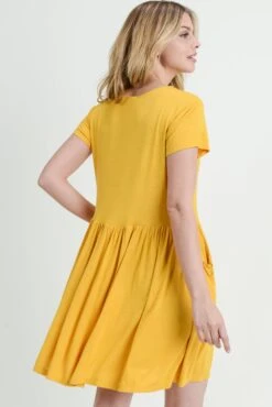 Babydoll Short Sleeve Swing Dress -Selected Women's Clothing Store DRS154 MUS 5