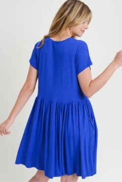 Babydoll Short Sleeve Swing Dress -Selected Women's Clothing Store DRS154 RBL 6