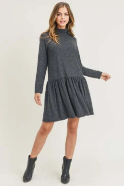Chloe Turtleneck Sweater Dress -Selected Women's Clothing Store DRS233 HCH 6 l