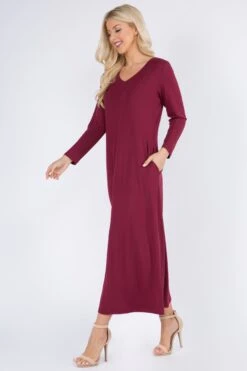 Essential Maxi Dress With Pockets -Selected Women's Clothing Store DRS244 BUG 3