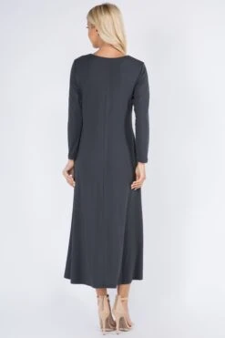 Essential Maxi Dress With Pockets -Selected Women's Clothing Store DRS244 CHA 4