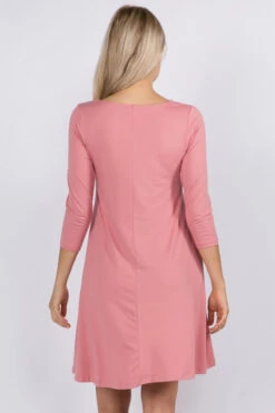 Free And Easy ¾ Sleeve Summer Swing Dress -Selected Women's Clothing Store DRS250 DSR2