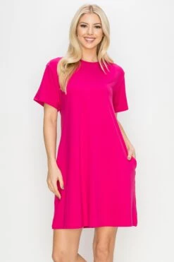 On The Go T- Shirt Dress With Pockets