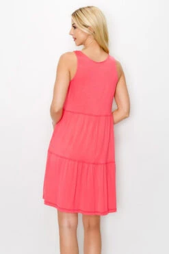 Bohemian Layered Hem Dress -Selected Women's Clothing Store DRS320 COR 3 l ab1ab040 c289 4b0e bca7 77cde5515233