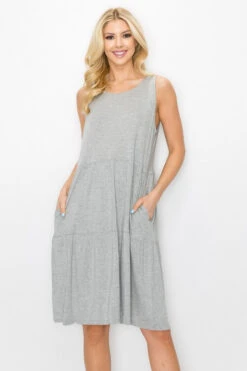 Bohemian Layered Hem Dress -Selected Women's Clothing Store DRS320 HGY l