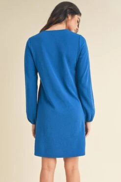 Women's Long Sleeve Shift Dress -Selected Women's Clothing Store DRS361 RBL 3