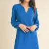 Women's Long Sleeve Shift Dress -Selected Women's Clothing Store DRS361 RBL 4