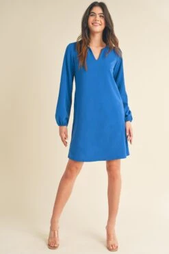 Women's Long Sleeve Shift Dress -Selected Women's Clothing Store DRS361 RBL 5