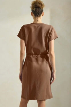 Plus Comfort Drape All-Day Short Dress -Selected Women's Clothing Store DRS390 MCH 2 l 1