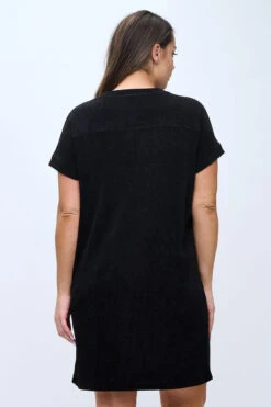 Plus Size Women’s Corduroy Shift Dress -Selected Women's Clothing Store DRS393P BLK 6 I