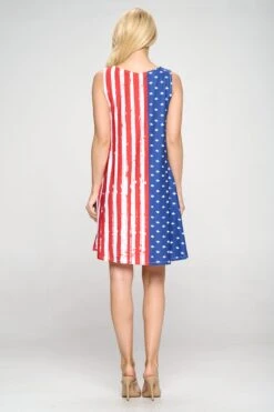 Rustic American Flag USA Tank Dress -Selected Women's Clothing Store DRSPT042 6