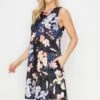 Blooming Garden Printed A-line Dress -Selected Women's Clothing Store DRSPT047 2 XL