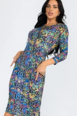 &New Iridescent Snakeskin Bodycon Midi Dress -Selected Women's Clothing Store DRSPT0583 2fce8215 f221 464d b04e 7d958aef3934
