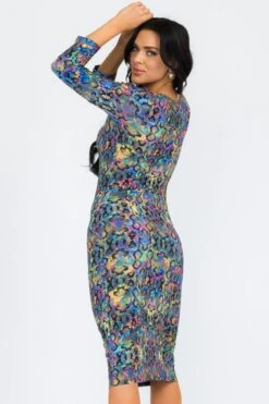 &New Iridescent Snakeskin Bodycon Midi Dress -Selected Women's Clothing Store DRSPT0584 f296516e 8a5f 4612 b5e0 cc26683b88ed