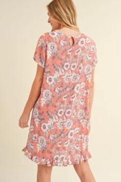 Floral Ruffle Dress -Selected Women's Clothing Store DRSPT368 SAL 3 2f44c4be b913 4553 8f48 a3916e8e16a0