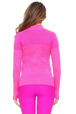 Active Mesh Zip Up Seamless Jacket -Selected Women's Clothing Store HL 41114