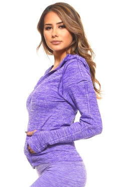 Active Space Dyed Performance Hoodie Jacket -Selected Women's Clothing Store HL 96719