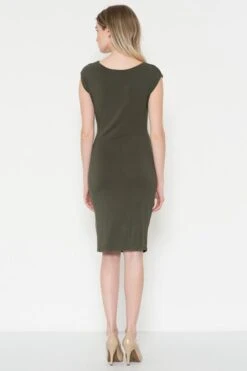 Ruched Side Bodycon Dress -Selected Women's Clothing Store JD15649 OLV 2