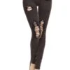 Distressed, But Well Dressed Denim Jeggings -Selected Women's Clothing Store MS1001 BLK