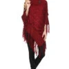 Sequin Fringe Poncho -Selected Women's Clothing Store PCH032 WRD 2 l