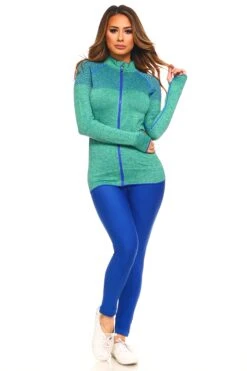 Active Mesh Zip Up Seamless Jacket -Selected Women's Clothing Store SAJ1001 TEL 3 0a44496c d297 44d1 b256 a42d4e257d14