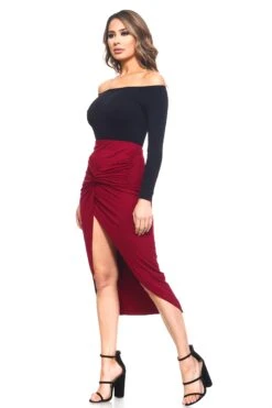 Why Knot Tulip Hem Bodycon Skirt -Selected Women's Clothing Store SKT001 BUG. 3
