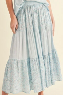 Floral Print Skirt -Selected Women's Clothing Store SKT013 BBL 4 l