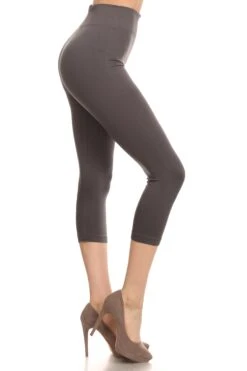 Wendy Seamless Capri Leggings -Selected Women's Clothing Store SML518SD CHA