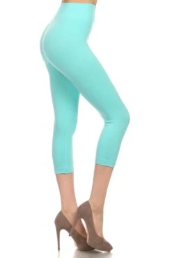 Wendy Seamless Capri Leggings -Selected Women's Clothing Store SML518SD MNT