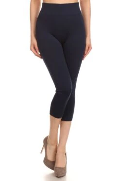 Wendy Seamless Capri Leggings -Selected Women's Clothing Store SML518SD NBL 2