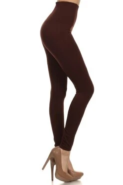 Ellen High Waist Fashion Leggings -Selected Women's Clothing Store SML528SD001 COF 2 XL