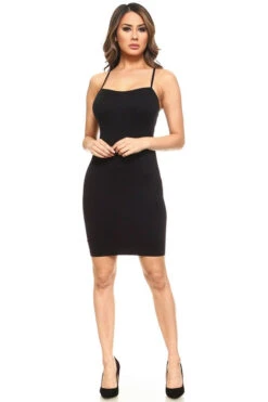 Women's A Slip Of A Dress -Selected Women's Clothing Store SML601N BLK 4 l