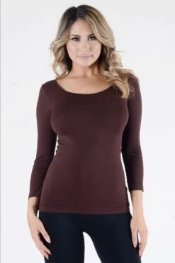 Rachel Seamless Top -Selected Women's Clothing Store SML605 COF