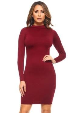 Open Back Long Sleeve Bodycon Dress -Selected Women's Clothing Store SML606 WND 135f1367 3c8c 426a b7c7 72793d1f478f