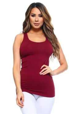 Basic Seamless Tank Top -Selected Women's Clothing Store SML612 BUG efa47878 d5ab 4686 b89c fb9136b91bee