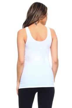 Basic Seamless Tank Top -Selected Women's Clothing Store SML612 WHT 3 0d46aa92 1cf6 4960 8800 d1a890cabf5d