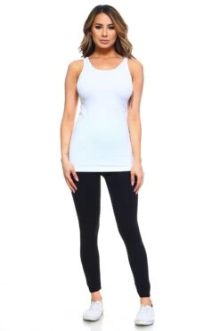 Basic Seamless Tank Top -Selected Women's Clothing Store SML612 WHT 4 ba062ac9 de72 4bea 9178 115cc31f8a0b