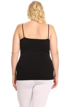 Plus Size Seamless Strappy Front Cami Top -Selected Women's Clothing Store SML613P BLK 4 d9d9be41 1785 4168 8ddd 7934e10b588e