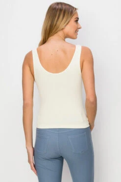 Everyday Wear Reversible Seamless Tank -Selected Women's Clothing Store SML630S IVY 3 l