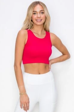 Seamless Ribbed Cropped Tank Top