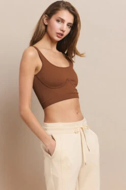 Seamless Serenity Tank -Selected Women's Clothing Store SML648 COF 2 l