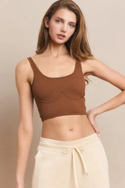 Seamless Serenity Tank -Selected Women's Clothing Store SML648 COF l