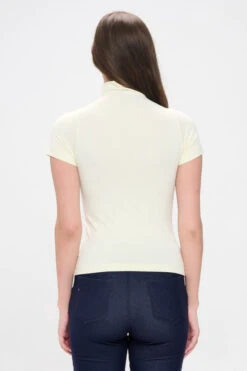 Essential Seamless Mock Neck Top -Selected Women's Clothing Store SML651 IVY 3 l