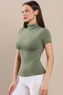 Essential Seamless Mock Neck Top -Selected Women's Clothing Store SML651 SOL 2 l