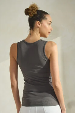 Women’s Essential Seamless Tank Top -Selected Women's Clothing Store SML657 CHA 827JN285 WHT 3