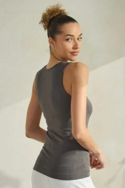 Women’s Essential Seamless Tank Top -Selected Women's Clothing Store SML657 CHA 827JN285 WHT 6